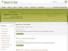 Tablet Screenshot of marchtozion.com